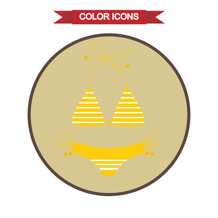 Swimwear iconのイラスト素材