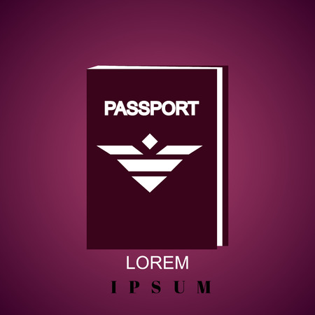 Passport iconのイラスト素材