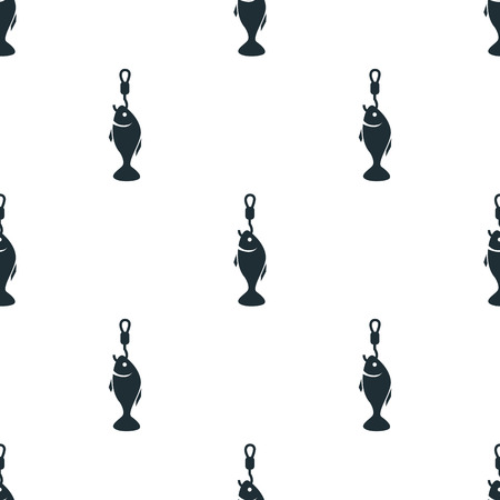 Fish on the hook iconのイラスト素材