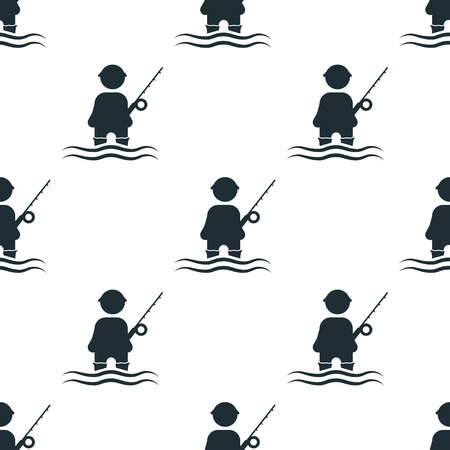 Fisherman iconのイラスト素材