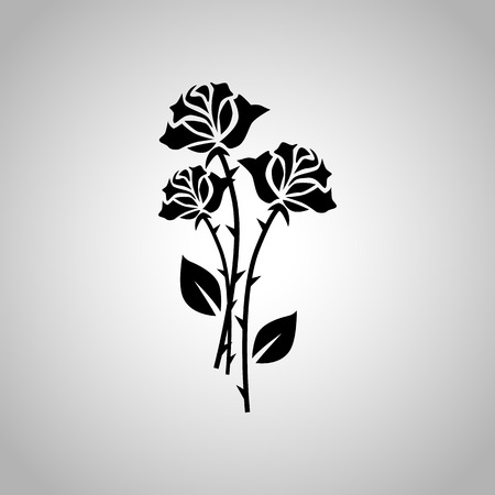 Roses iconのイラスト素材