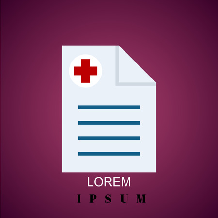 Medical recipe color iconのイラスト素材