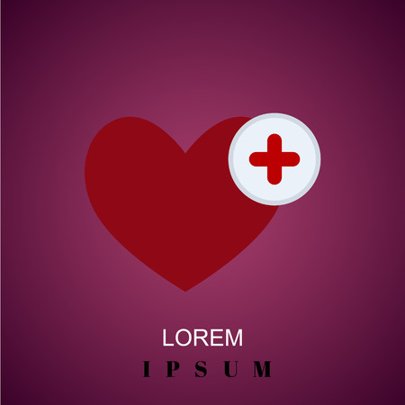 Medicine sign color iconのイラスト素材