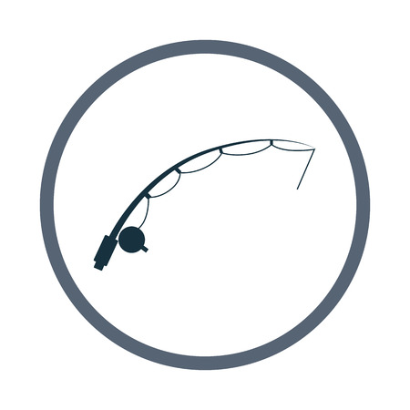 Fishing rod iconのイラスト素材