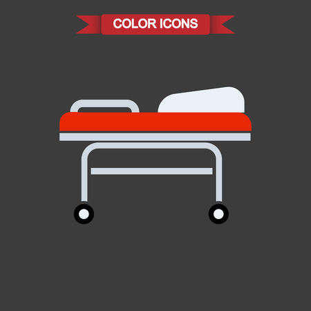 Emergency bed iconのイラスト素材
