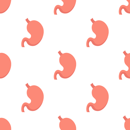 Human stomach color iconのイラスト素材