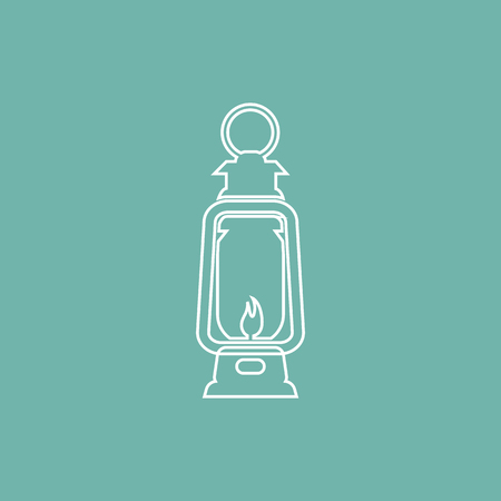 Kerosene lamp iconのイラスト素材