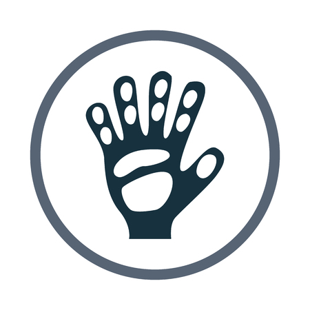 Goalie gloves iconのイラスト素材