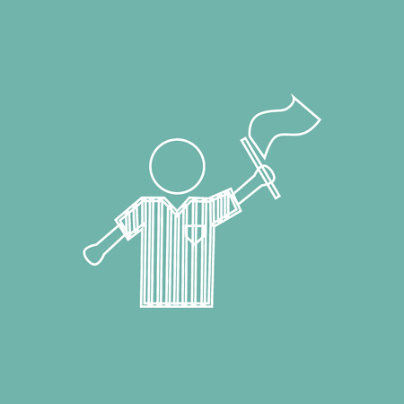 Fotball referee iconのイラスト素材