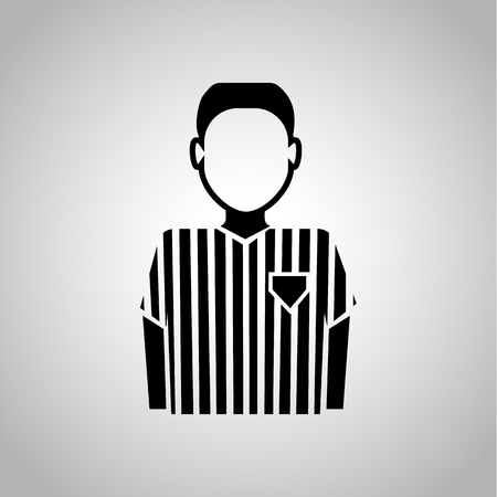 Football referee iconのイラスト素材