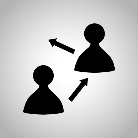 Football transfer iconのイラスト素材