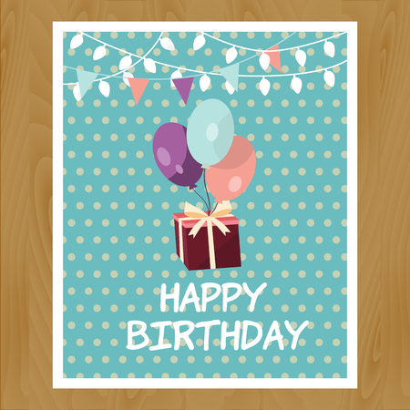 Illustration of birthday invitation cardのイラスト素材