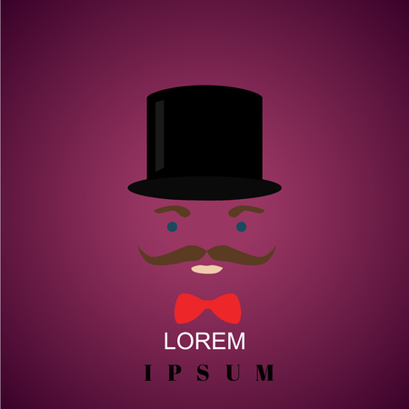 Color magician face iconのイラスト素材