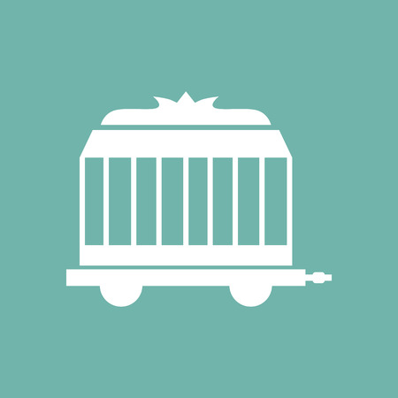 Circus transport cage iconのイラスト素材