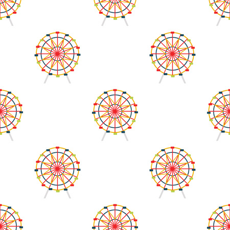 Color ferris wheel iconのイラスト素材