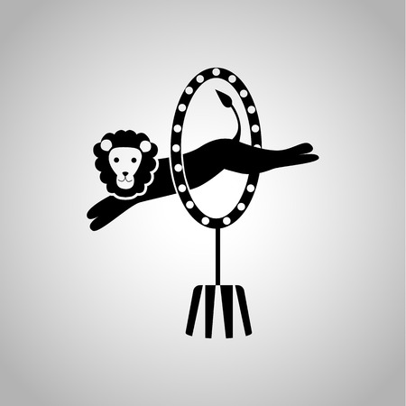 Circus lion iconのイラスト素材