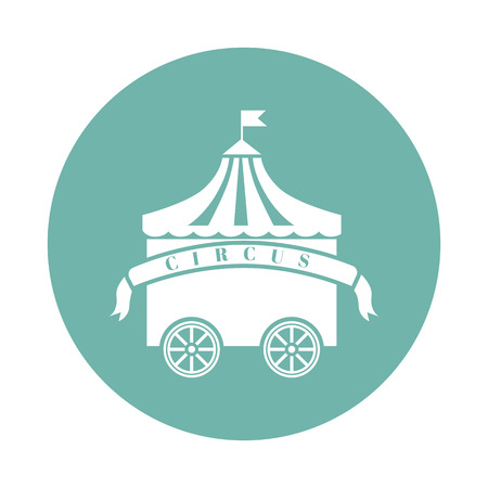 Mobile circus iconのイラスト素材