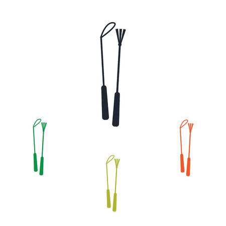 Horse whips iconのイラスト素材