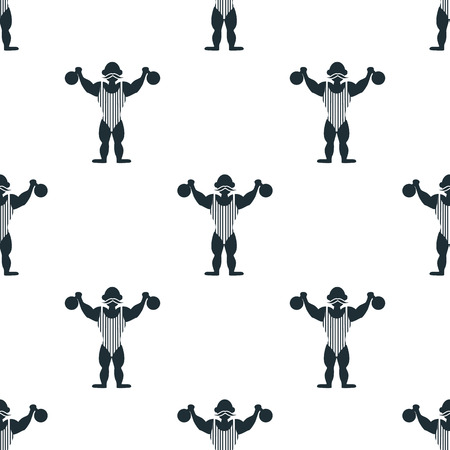 Circus strongman iconのイラスト素材