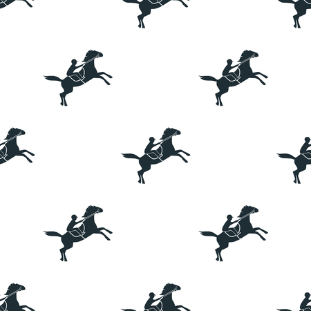 Horse racing iconのイラスト素材
