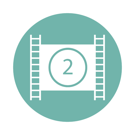 Film frame iconのイラスト素材