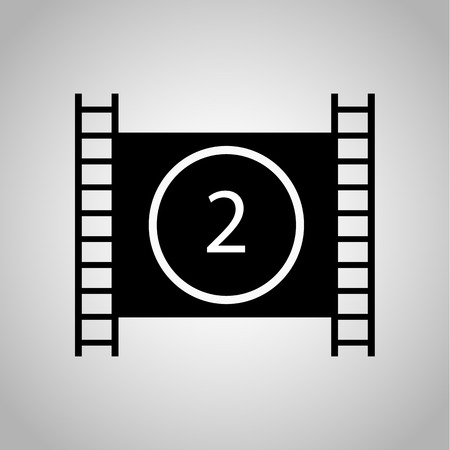 Film frame iconのイラスト素材