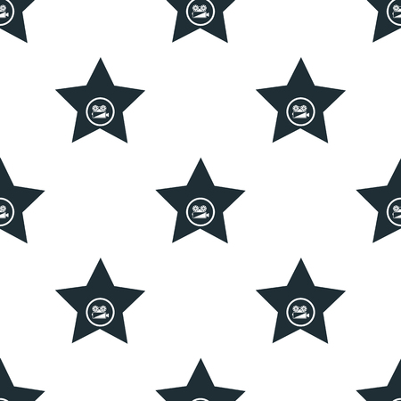 Star from the fame alley in Hollywood iconのイラスト素材