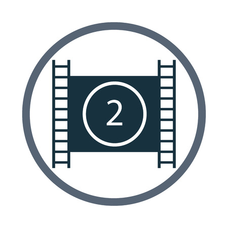 Film frame iconのイラスト素材