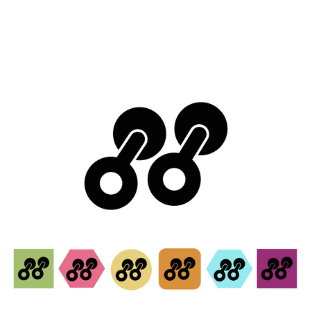 Sport dummbble iconのイラスト素材