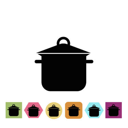 Kitchen pot iconのイラスト素材