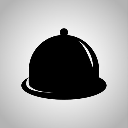 Restaurant cloche iconのイラスト素材