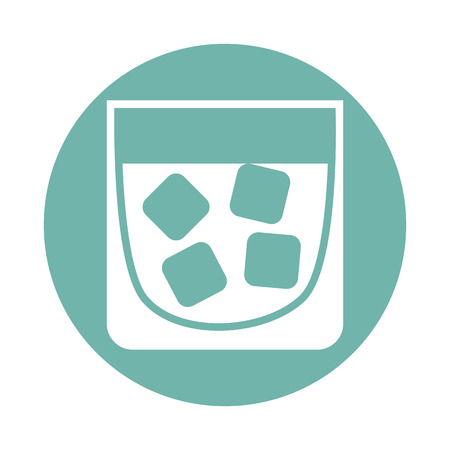 Glass of whiskey iconのイラスト素材