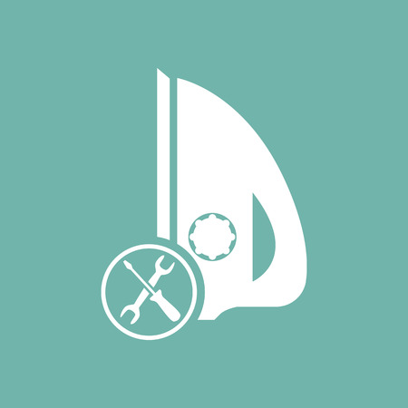 Iron repair iconのイラスト素材