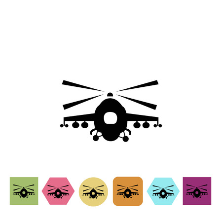 Military helicopter iconのイラスト素材
