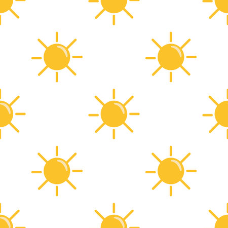 Illustration of sunny weather iconのイラスト素材