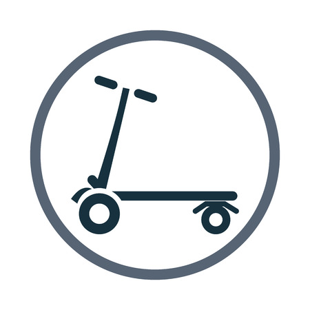 Scooter iconのイラスト素材