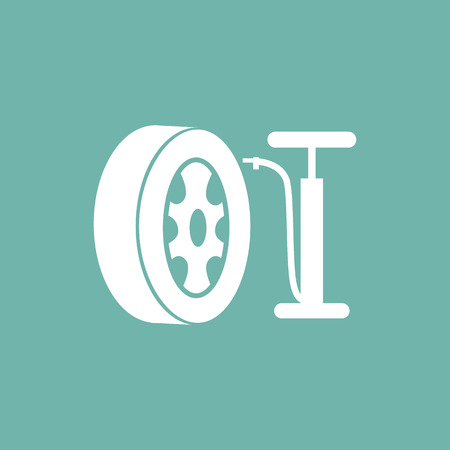 Wheel pump service iconのイラスト素材