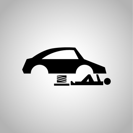 Car repair iconのイラスト素材