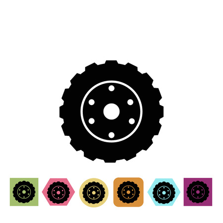 Car wheel iconのイラスト素材