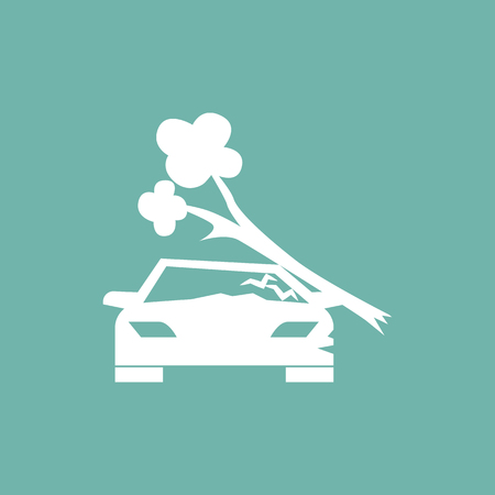 Car crash iconのイラスト素材