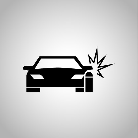 Car crash iconのイラスト素材