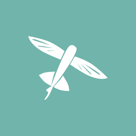 Flying fish iconのイラスト素材