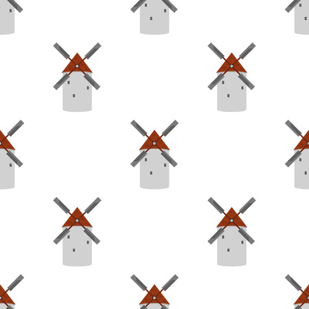 Agriculture mill color iconのイラスト素材