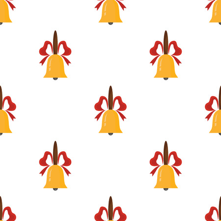 Color illustration of school bell iconのイラスト素材