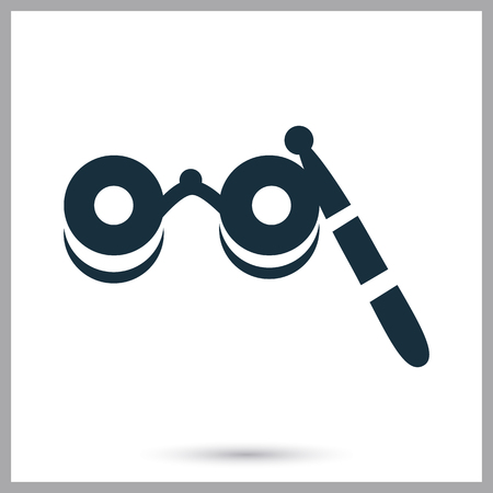 Opera glasses icon on the backgroundのイラスト素材
