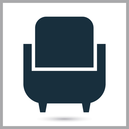 Chair icon on the backgroundのイラスト素材