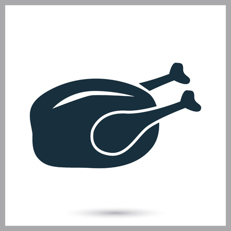 Fried chicken ion on the backgroundのイラスト素材