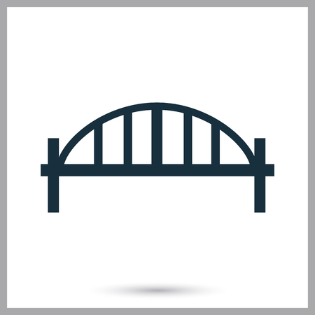 Bridge icon on the backgroundのイラスト素材