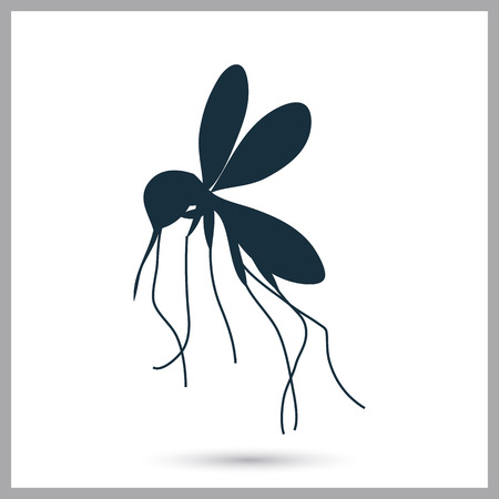 Mosquito icon on the backgroundのイラスト素材