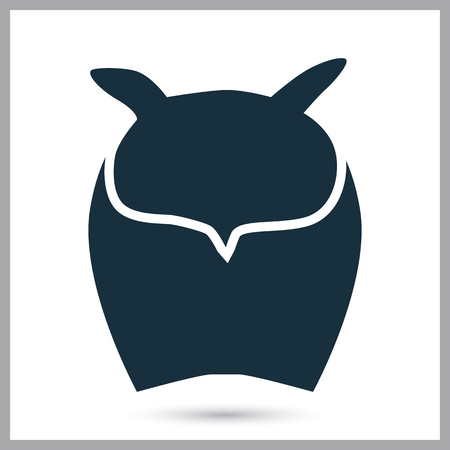 Owl icon on the backgroundのイラスト素材